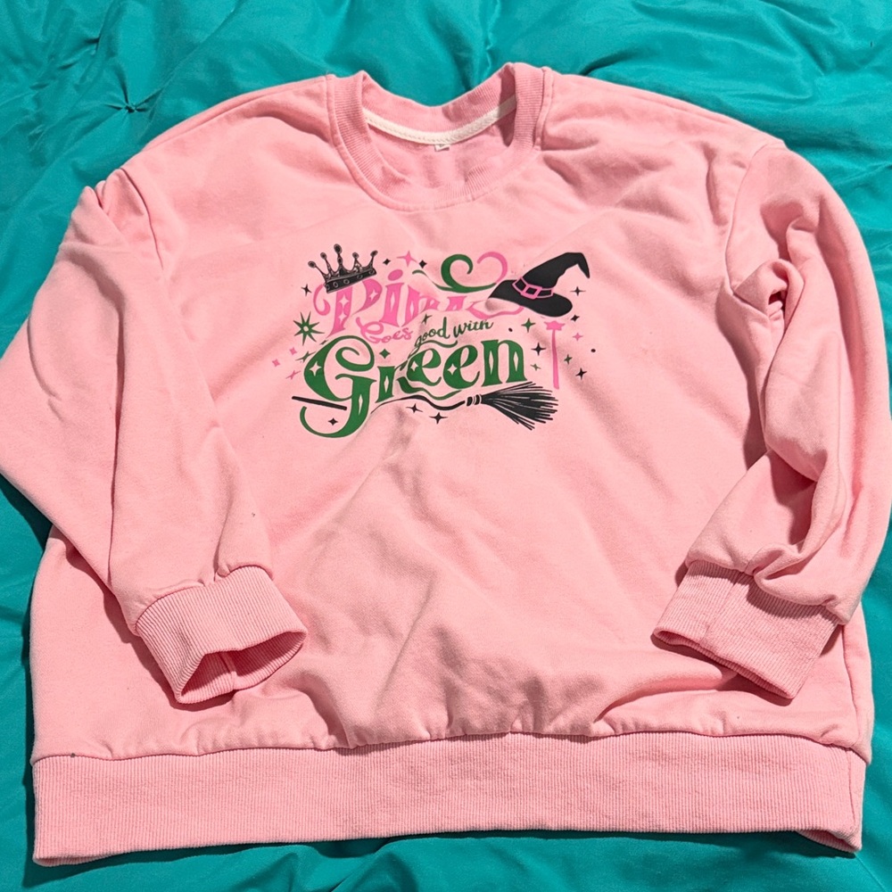 Pink Graphic Sweatshirt